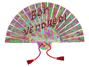 Gif animé Bon vendredi éventail